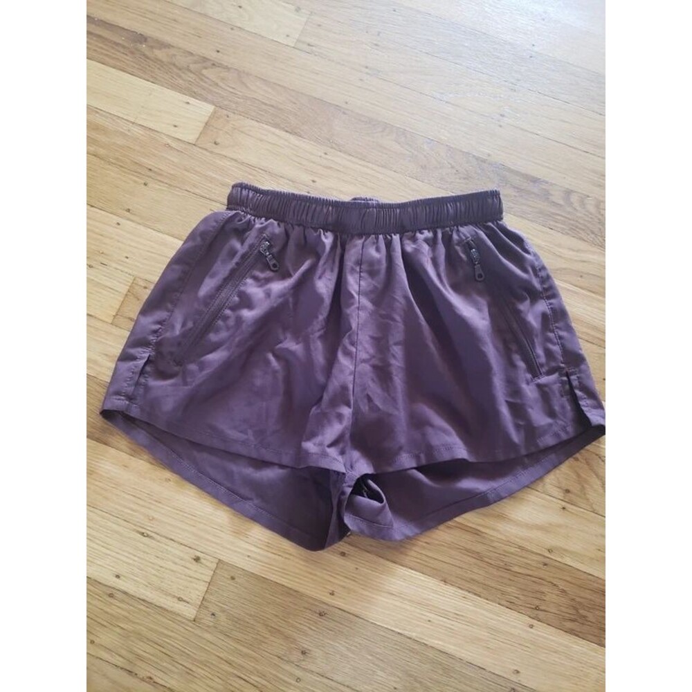 Girlfriend Collective Burgundy Shorts Size XXS